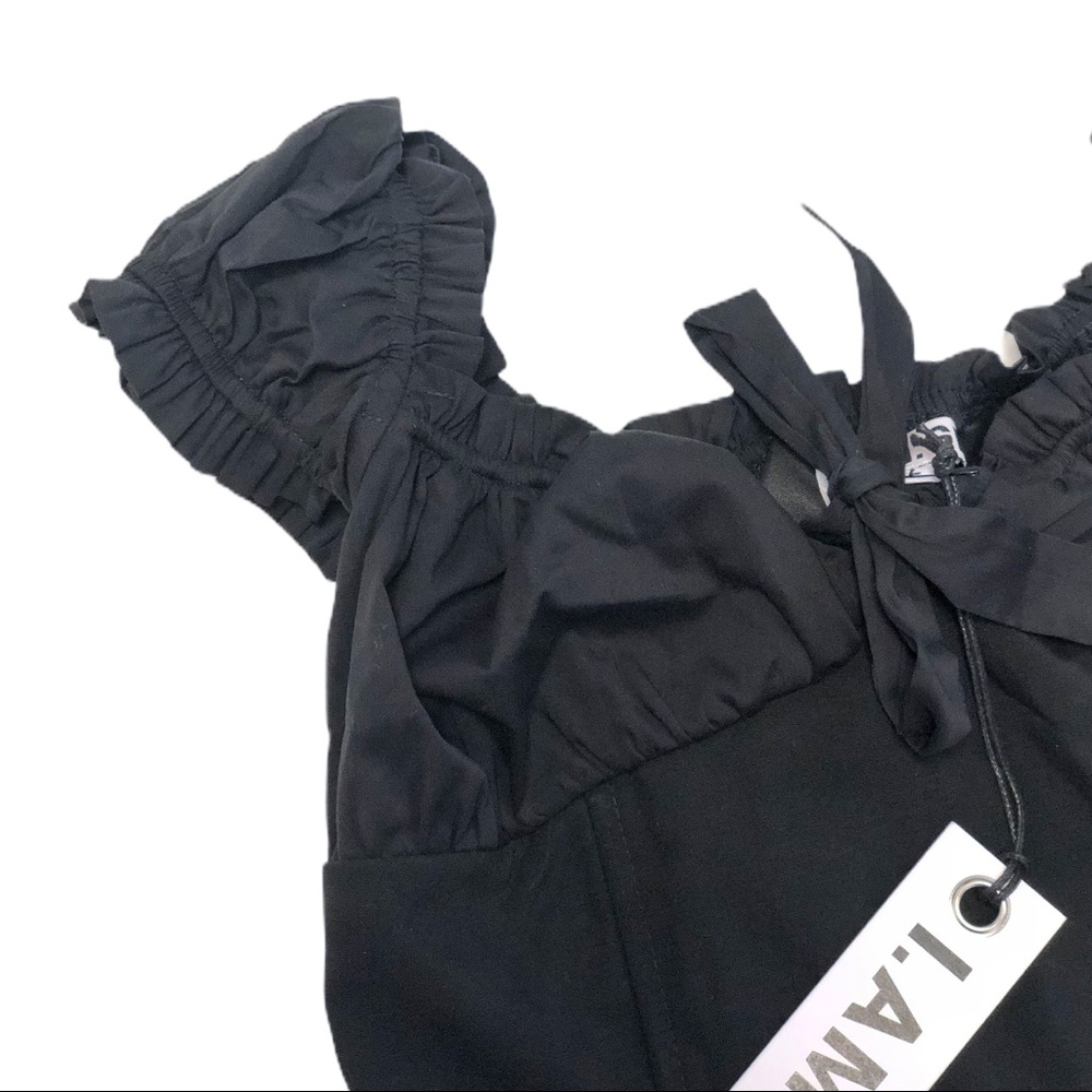 I.AM.GIA. Naomi Tie Front Cropped Top - Picture 12 of 13